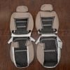 Front seat toyota landcruiser leather covers flipped