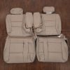 1994-1997 Toyota Landcruiser Leather Seat Upholstery Kit - Adobe - Middle seats with armrests