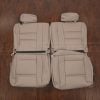 1996 Toyota Landcruiser premium leather seat kit - Adobe - third row upholstery