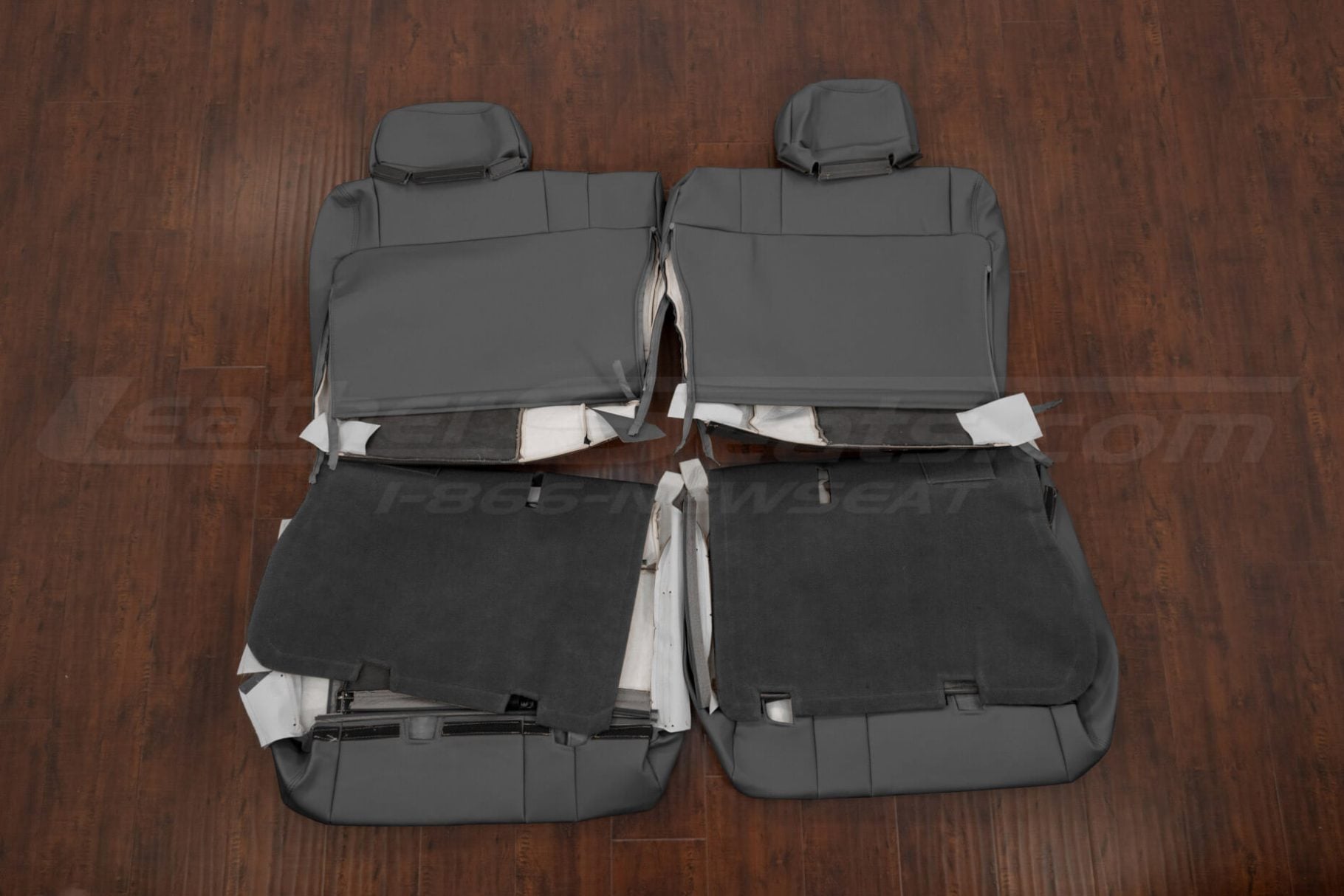Midde row light grey landcruiser upholstery flipped