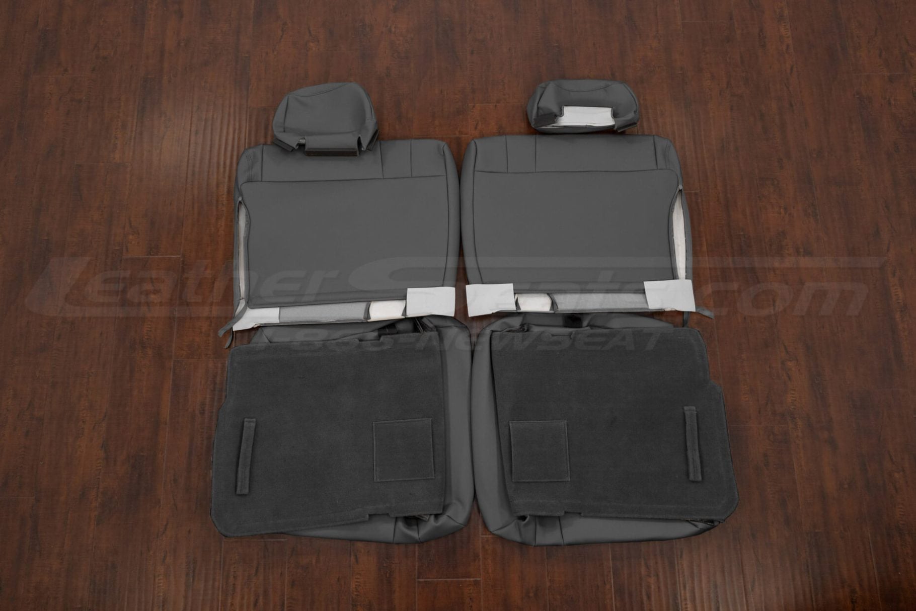 Third row leather seat covers flipped - landcruiser