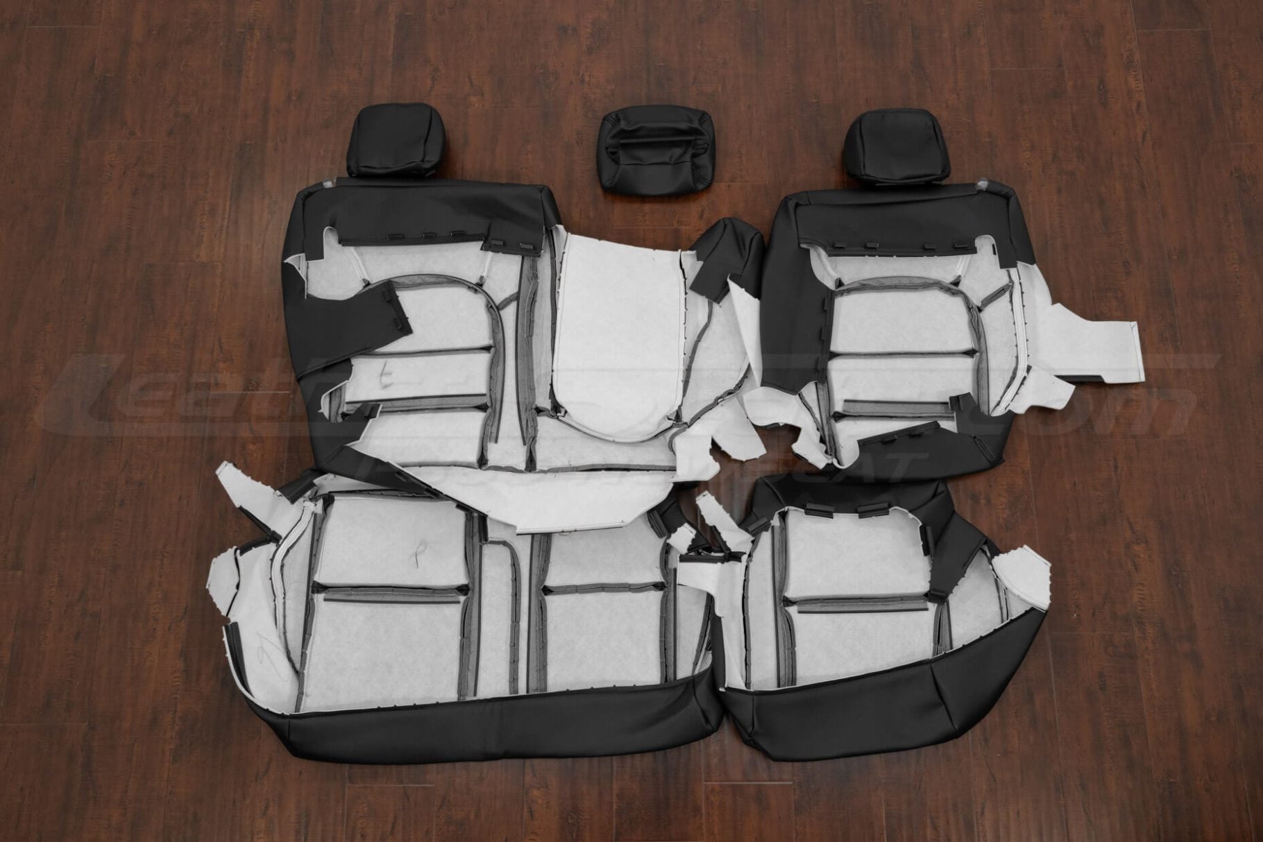 2010 Honda Pilot EX middle row leather kit flipped