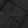 honda pilot black leather texture close-up