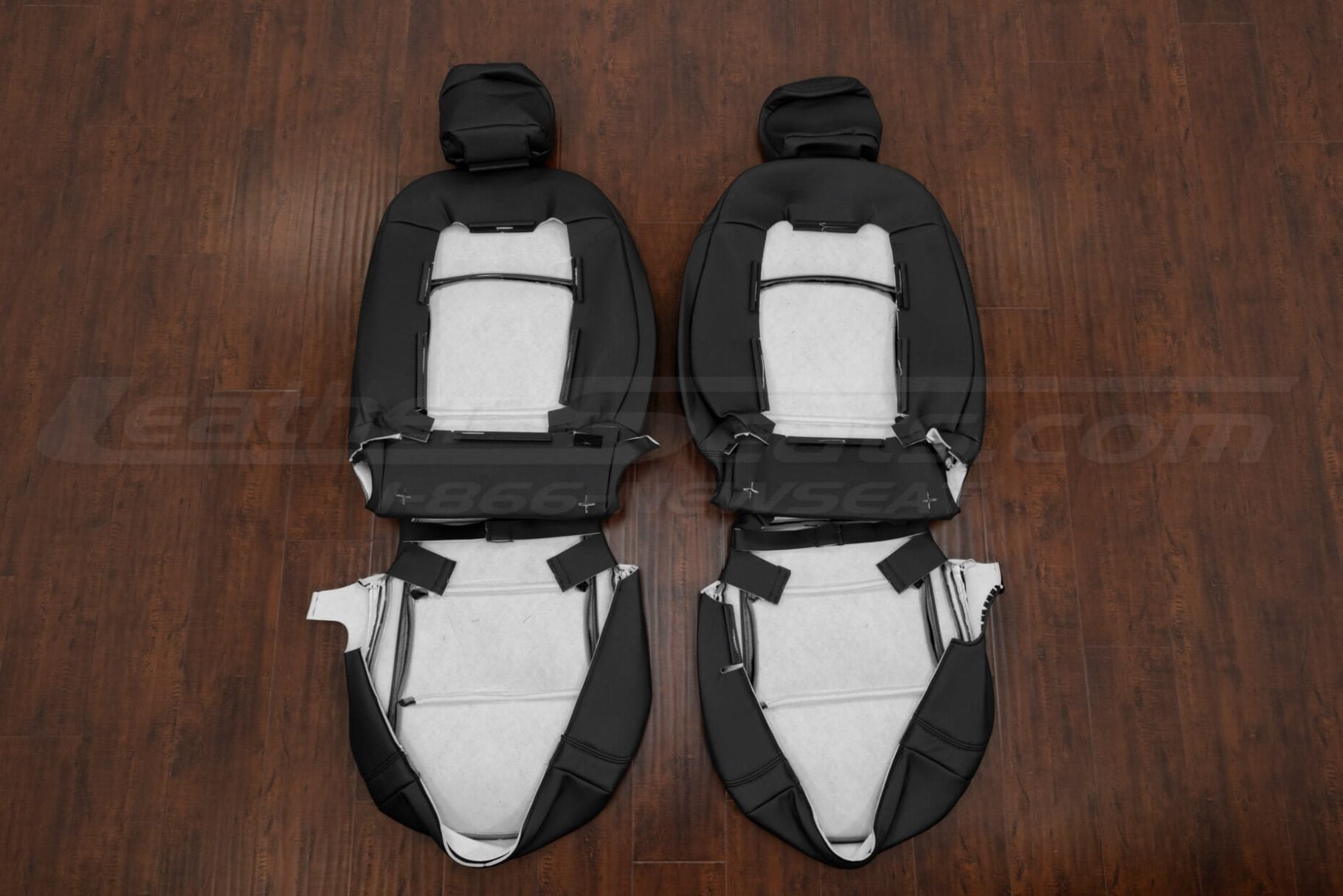 Kia soul front seat leather covers flipped