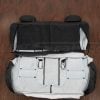 Rear seat upholstery flipped for chevrolet tahoe