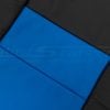 Cobalt blue leather texture on tahoe backrest