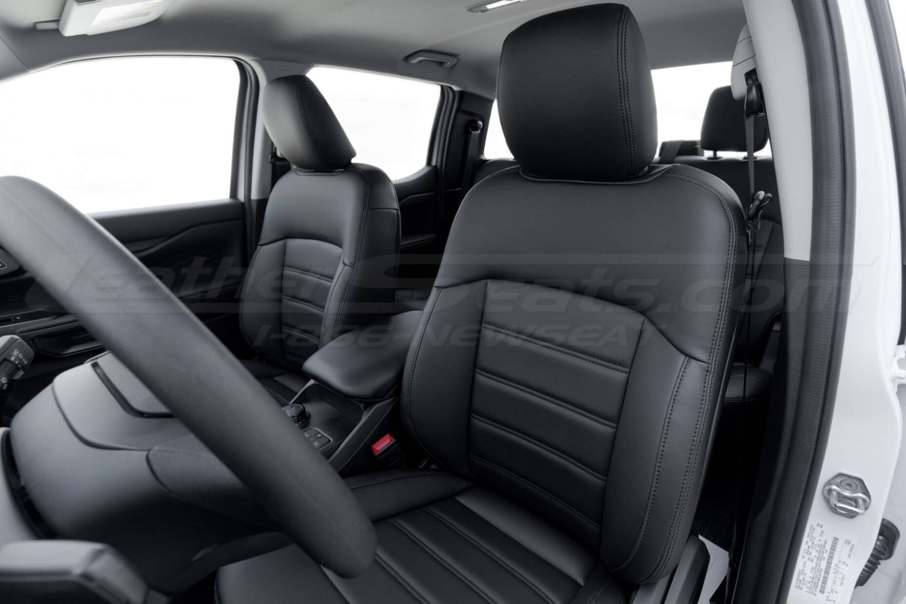 Installed black leather seats in 2025 Ford Ranger Crew Cab