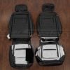 Quilted leather upholstery kit flipped