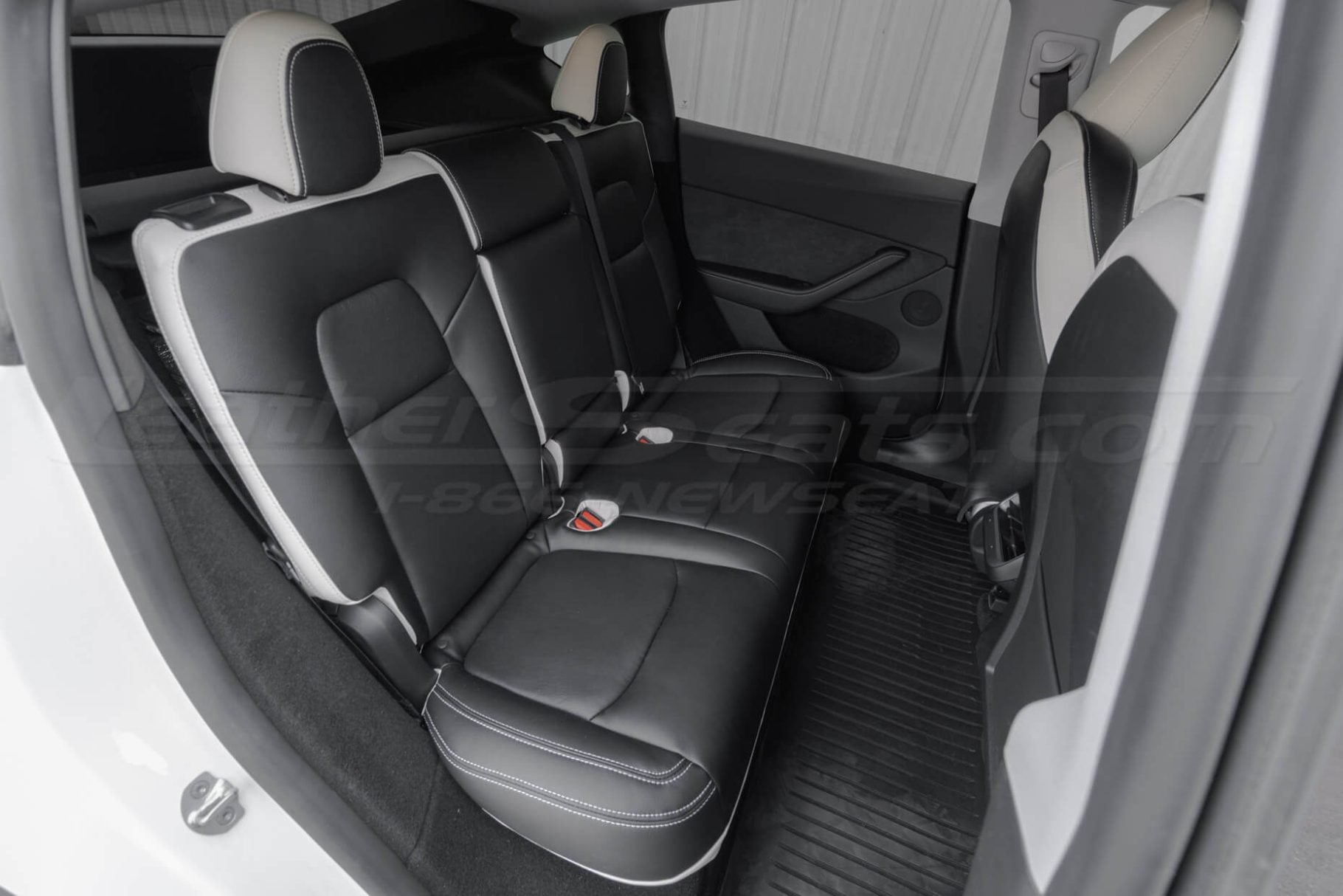 2023-2024 Tesla Model Y with premium installed leather seat covers