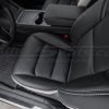 Black leather upholstery for tesla model y installed