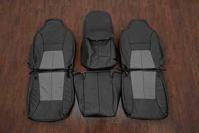 1998-2001 Dodge Ram Reg Cab leather seat kit - Dark Graphite/Mist Grey - Featured Image