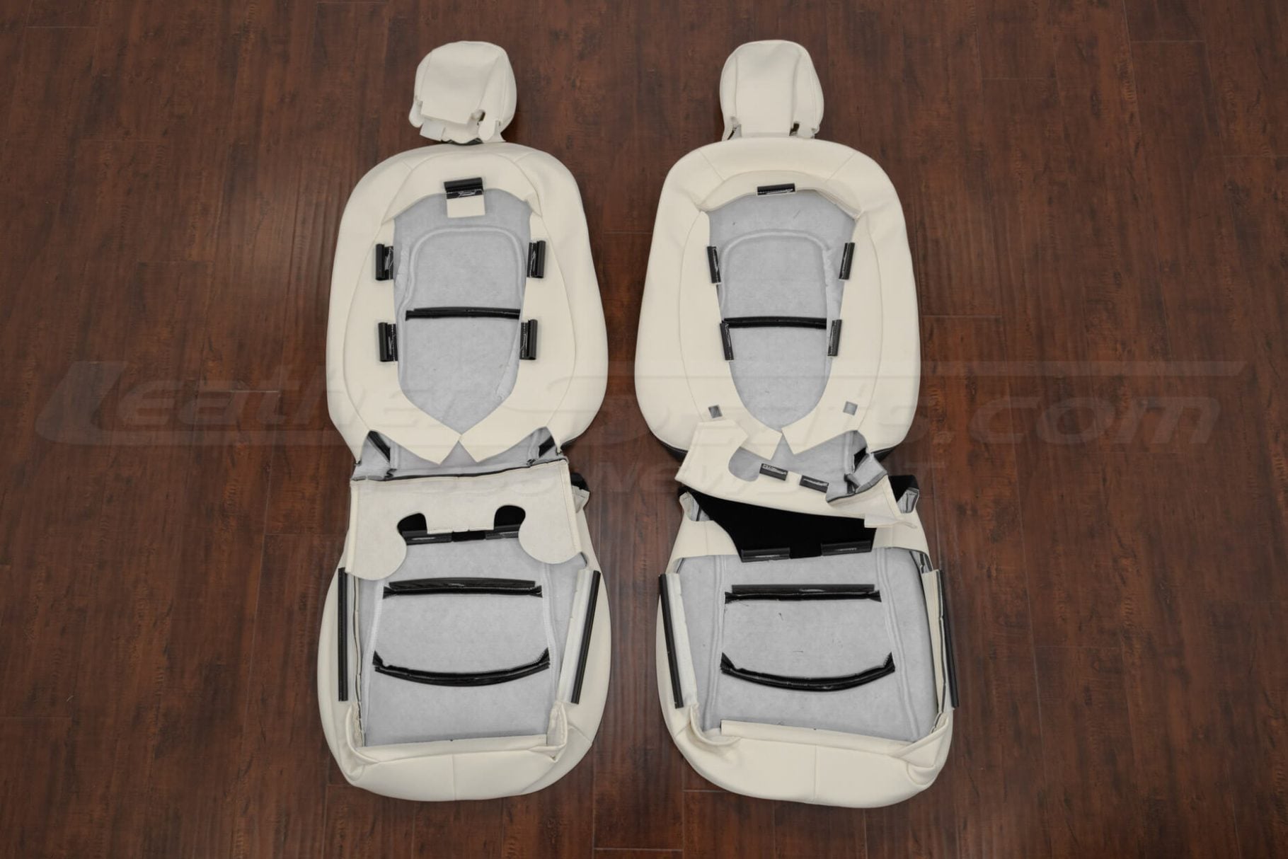 Tesla model y front seat covers flipped