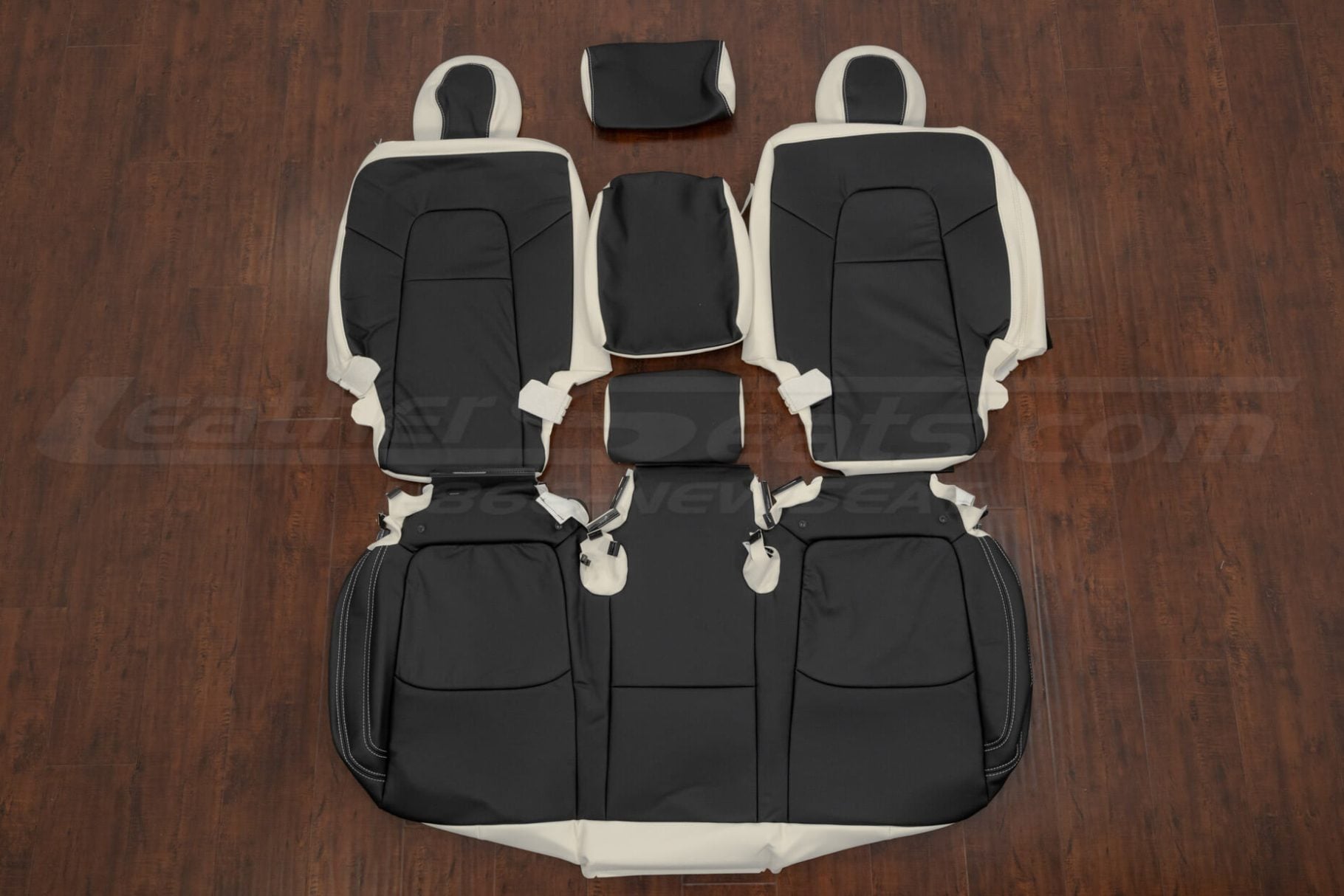 Rear seat leather uphosltery kit for tesla model y