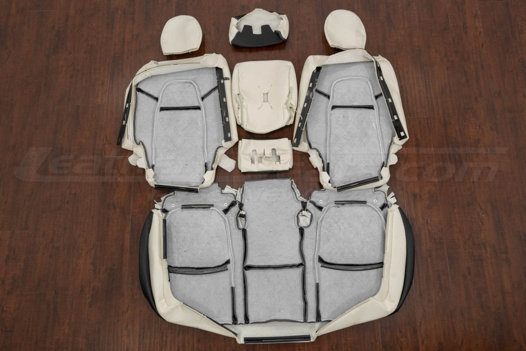 Tesla Model Y rear seat upholstery flipped