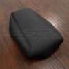 black leather center console lid for dodge charger with black stitching