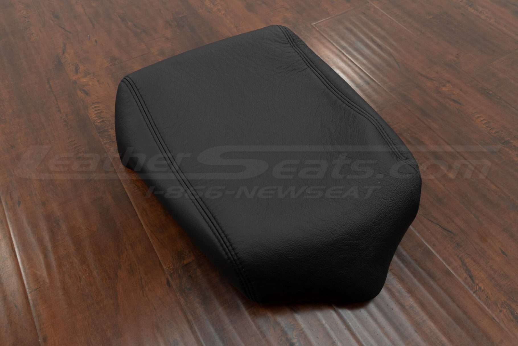 aftermarket black leather console lid cover for ford f250/f350/f450/f550