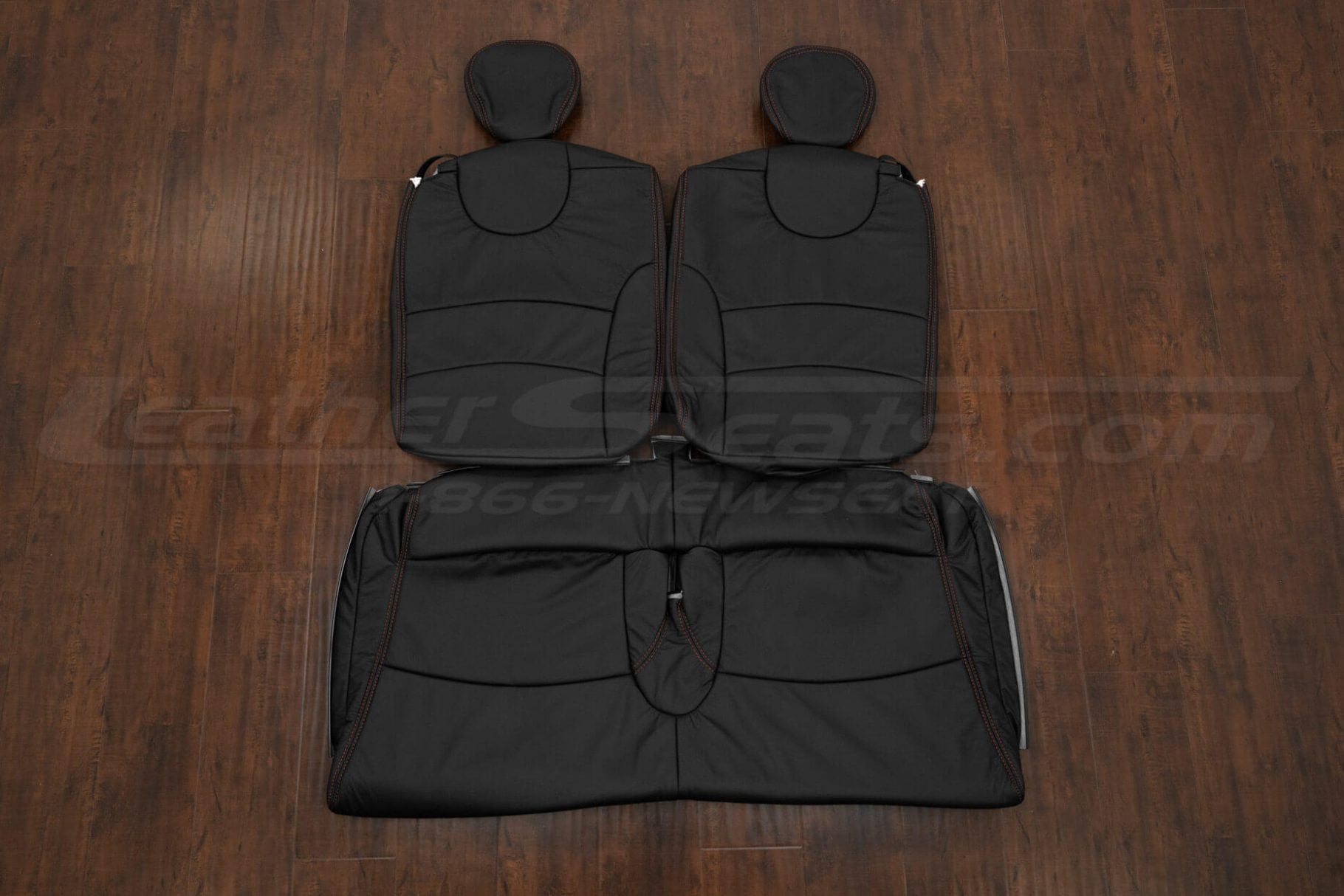 Aftermarket mini cooper convertible black leather seat kit - rear seats upholstery