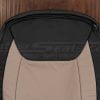 two tone leather backrest uphosltery for chrysler sedan