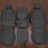 Custon leather seat upholstery for nissan titan king cab - front covers in graphite