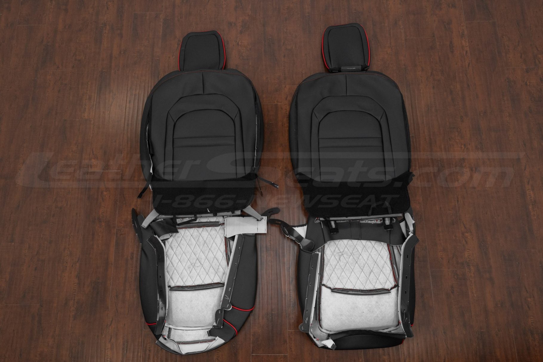 Front seat jeep wrangler jl leather kit flipped