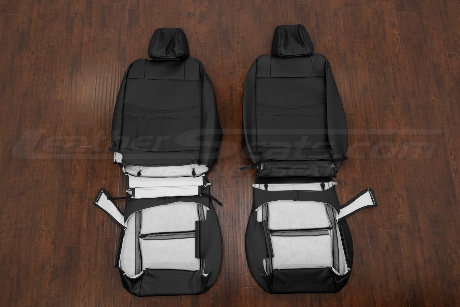 Mazda 6 black leather seat covers flipped