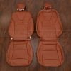 2021-2024 tesla Model S Sedan Mitt Brown leather seat covers in Mitt Brown