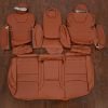 Real leather seats for Tesla Model S sedans - Mitt Brown - Rear seat covers