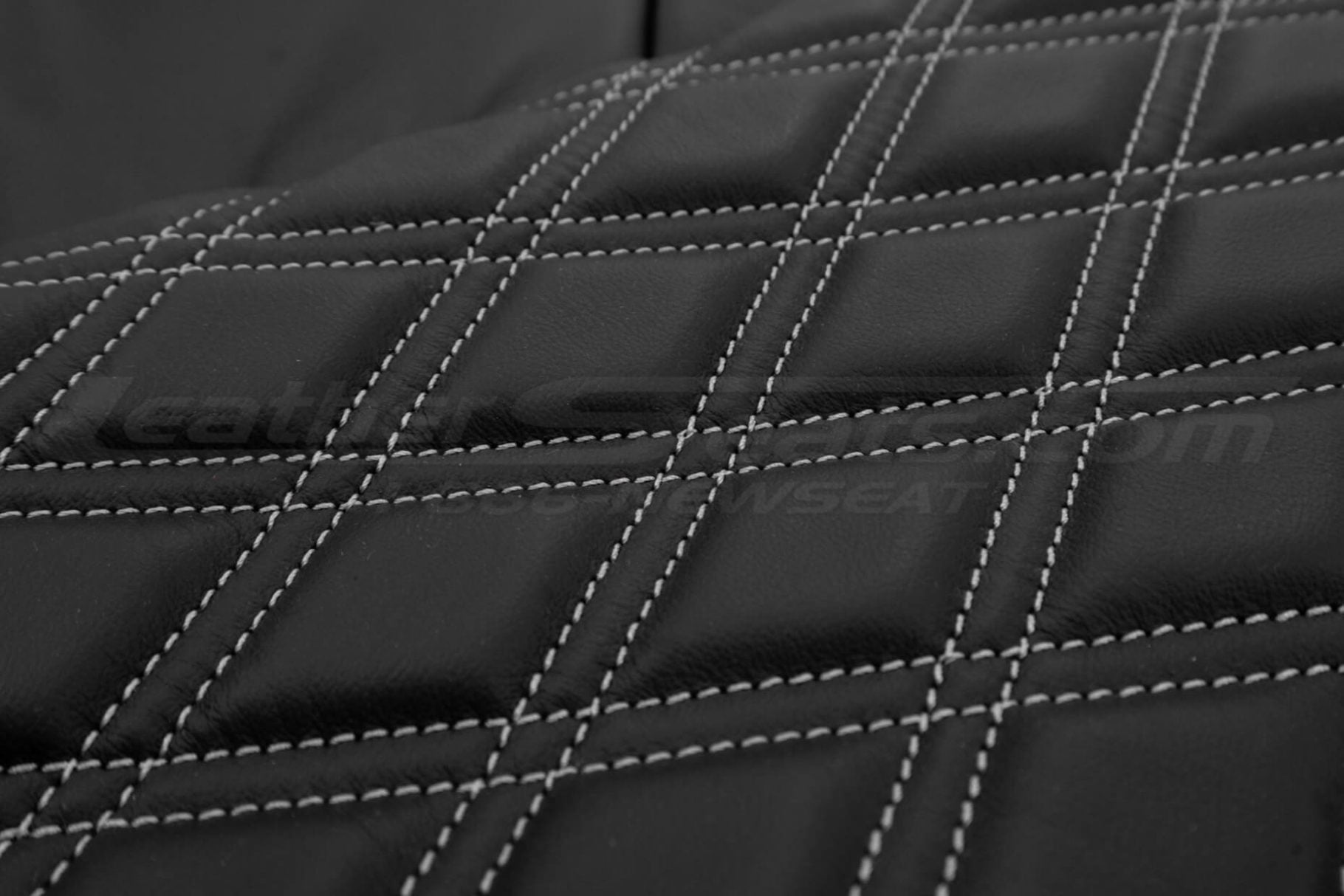 Diamond quilting with foam padding on backrest uholstery