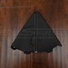 Black shifter boot cover in black leather for ford bronco