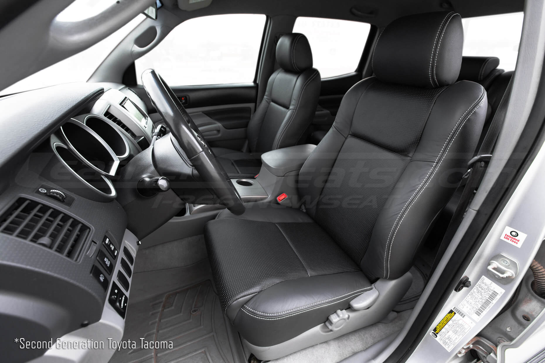 2004-2014 Second Generation Toyota Tacoma with custom perforated leather seats