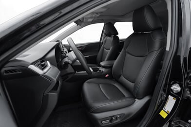 2019-2025 Toyota RAV4 SUV Premium Leather Seat Upholstery Kit - Black - Featured Image