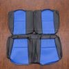 2002-2004 Acura RSX Custom two tone leather seat covers in black and cobalt blue