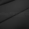 Black leather texture close-up for mazda miata
