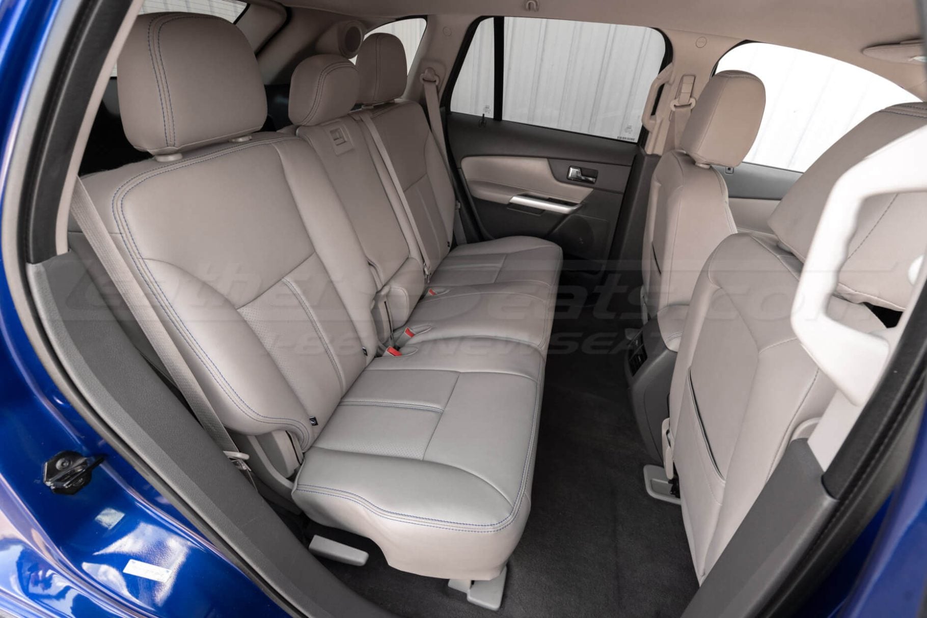 Passenger side installed leather seat covers for 2013 ford edge