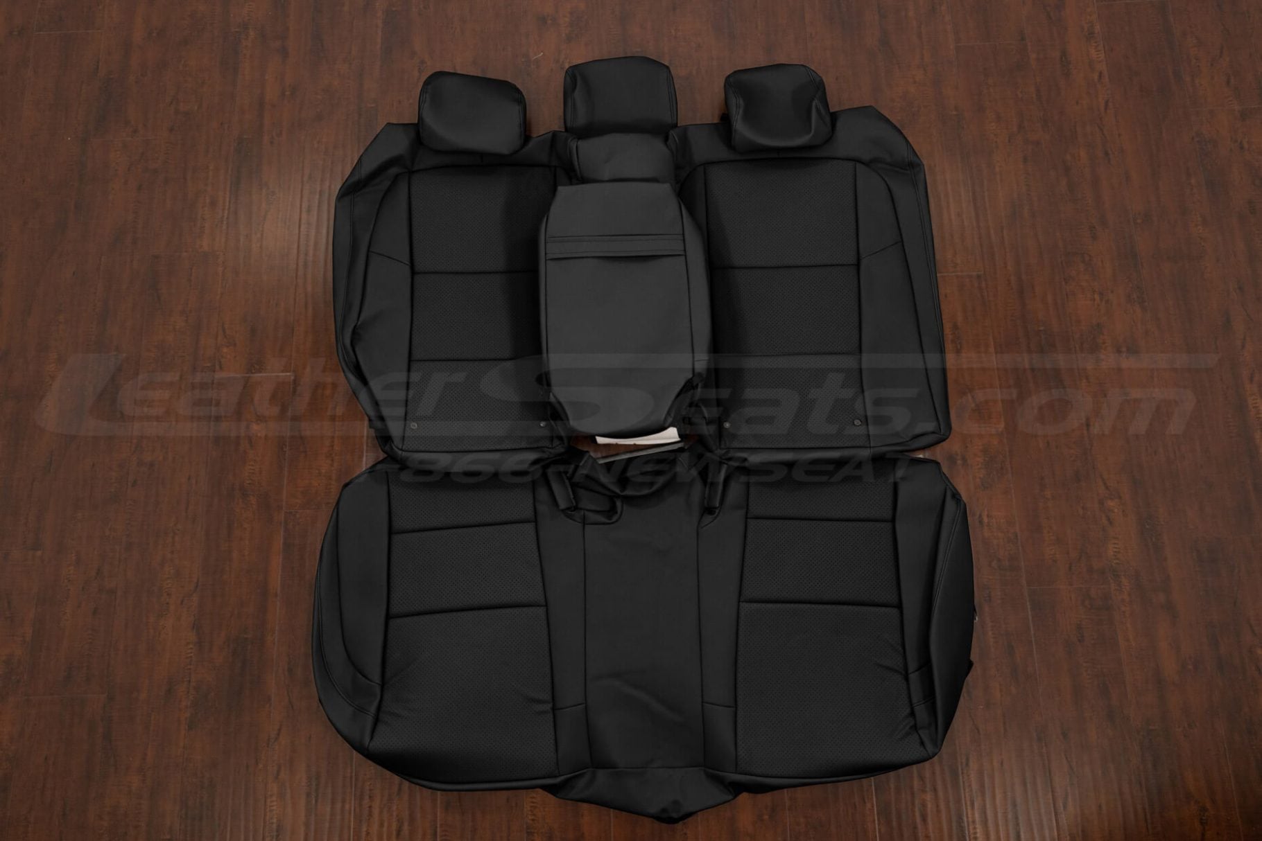 Black lexus rear seat leather upholstery with armrest cover