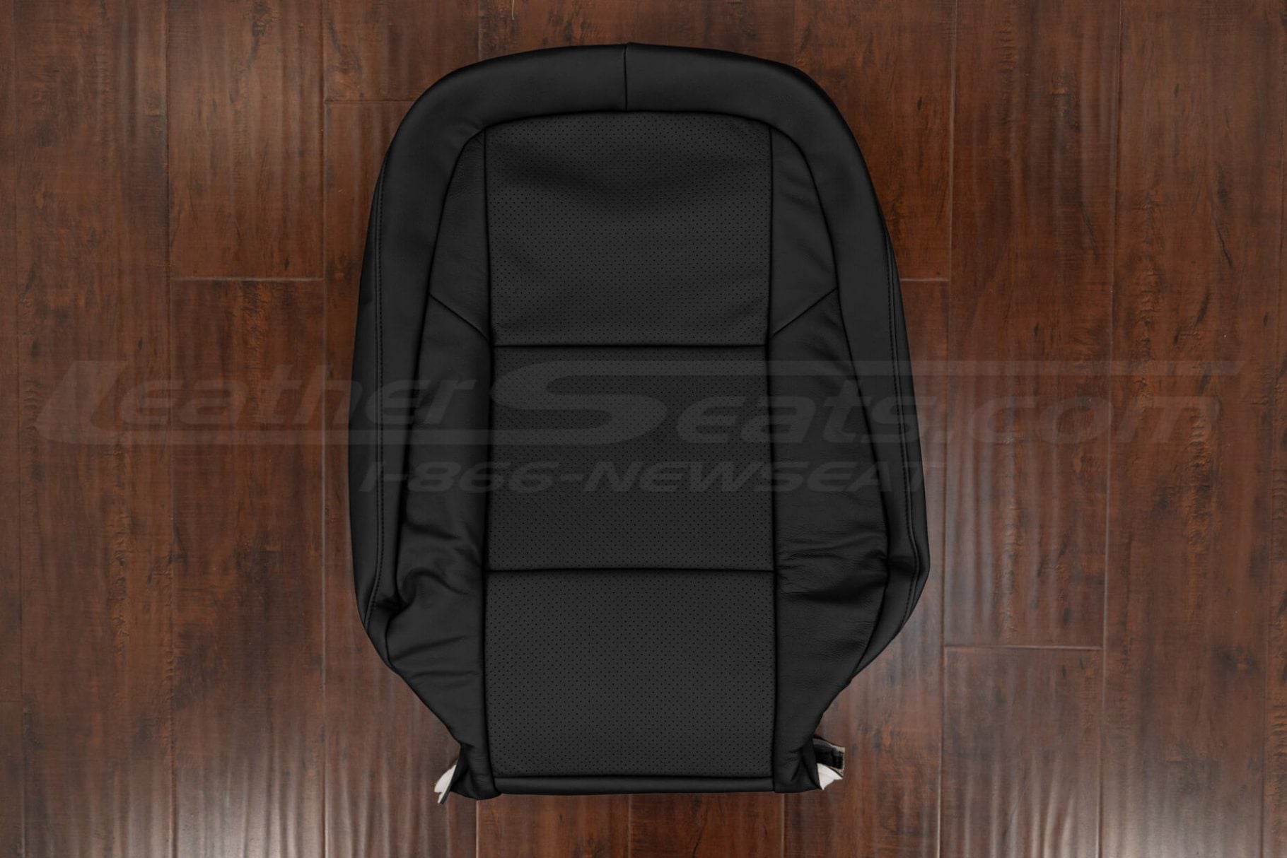 ES350 black leather backrest cover with perforation