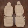 Beige lexus es350 front leather seat covers with perforation