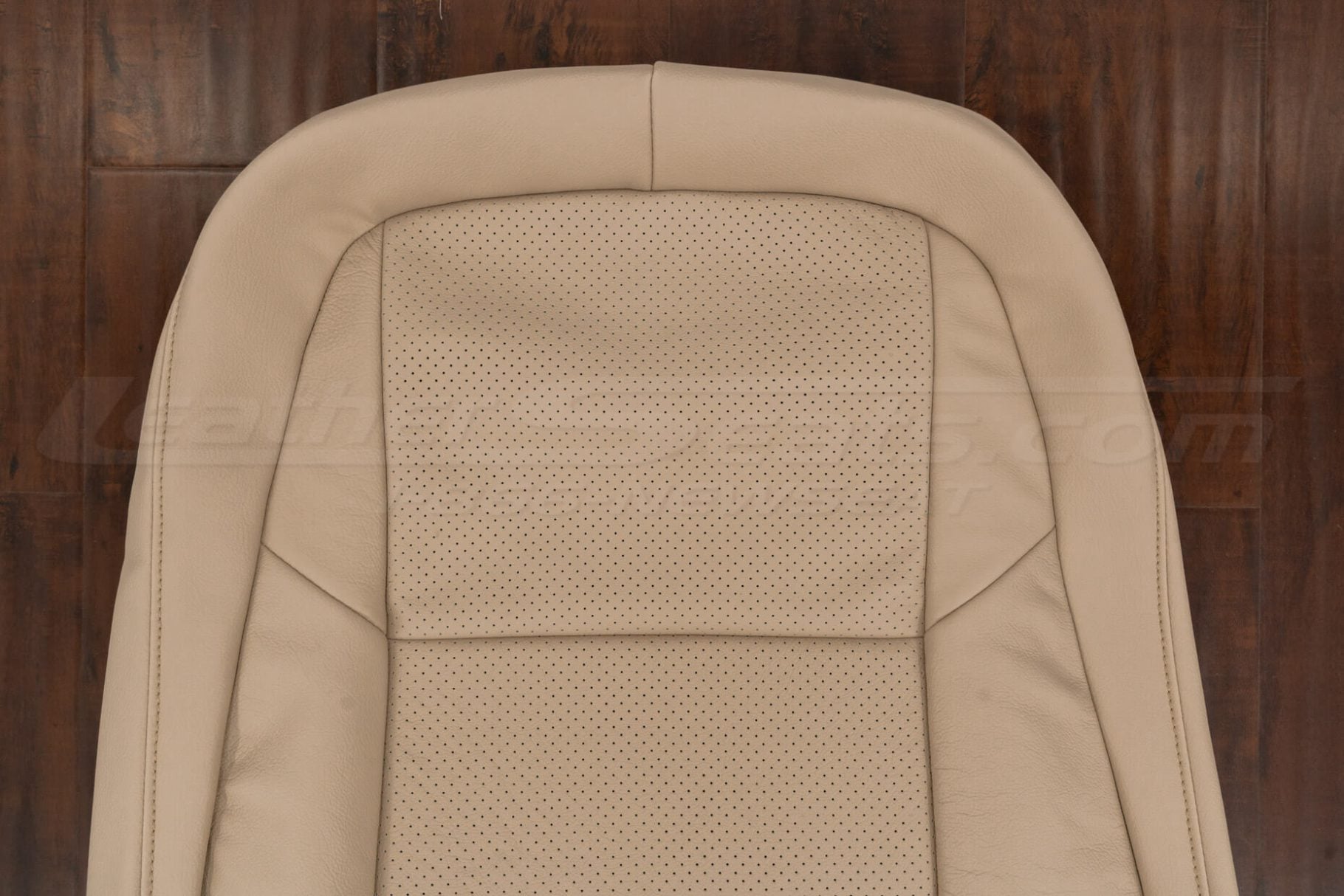 Upper section of perforated backrest cover