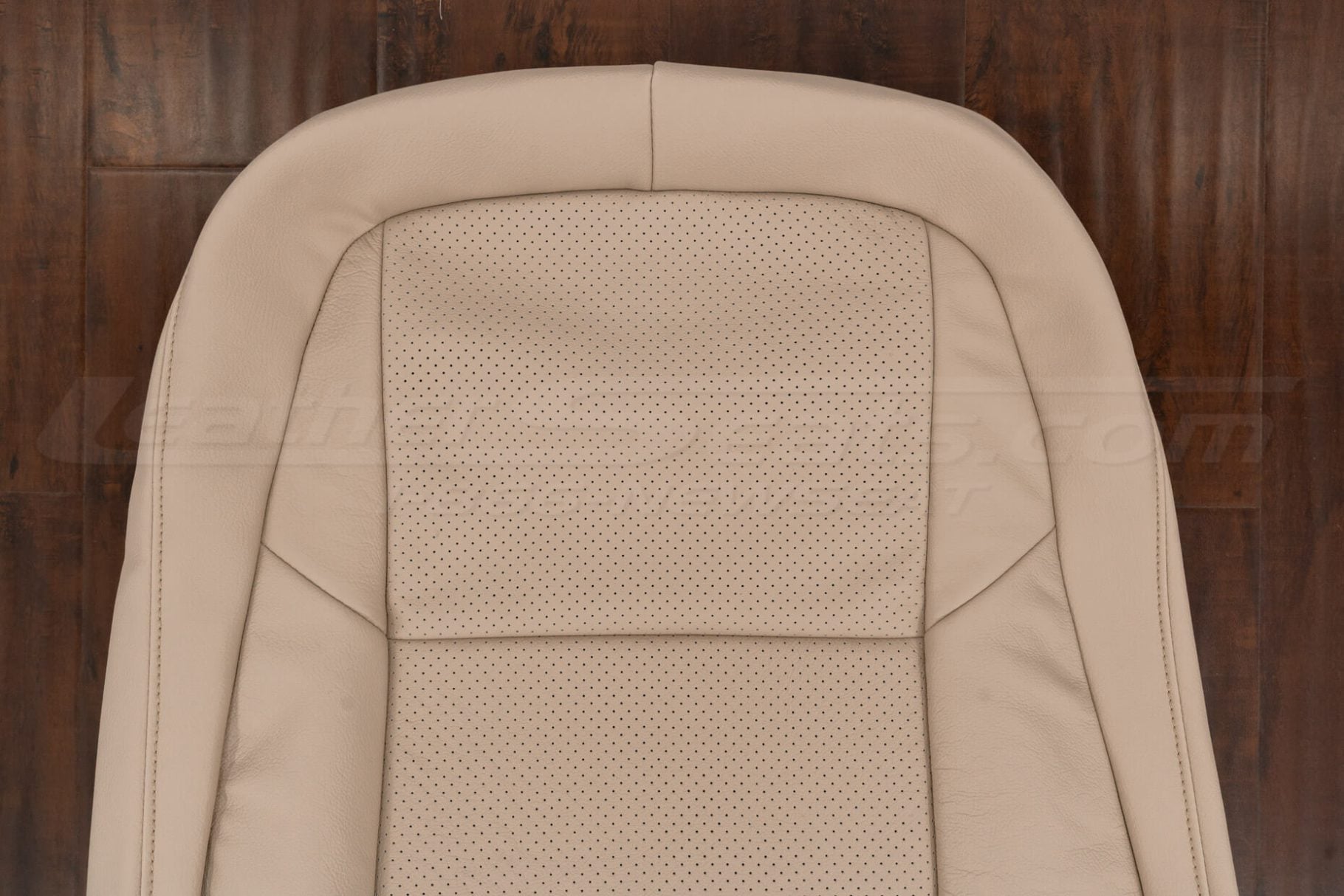 Upper section of front backrest upholstery