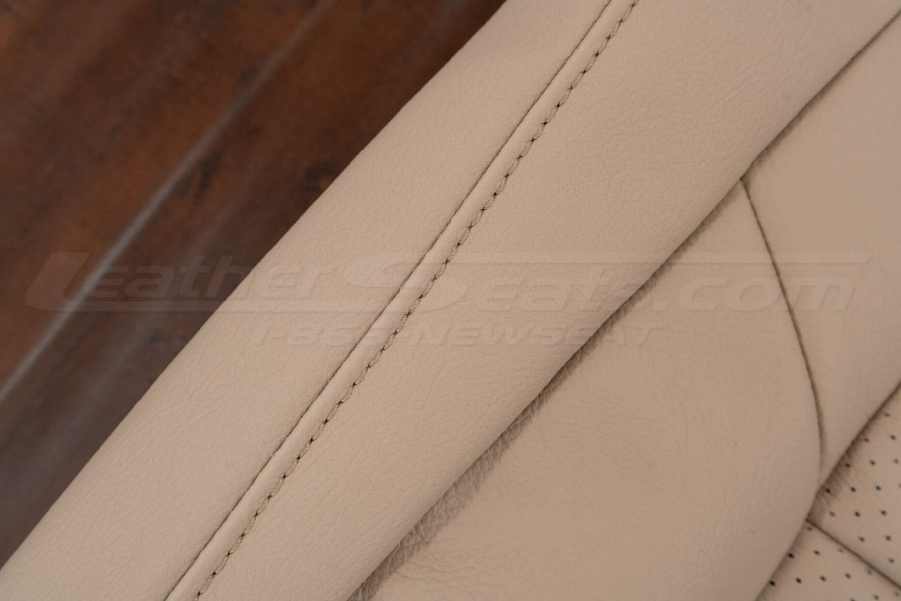Vanilla stitching on Vanilla leather for lexus