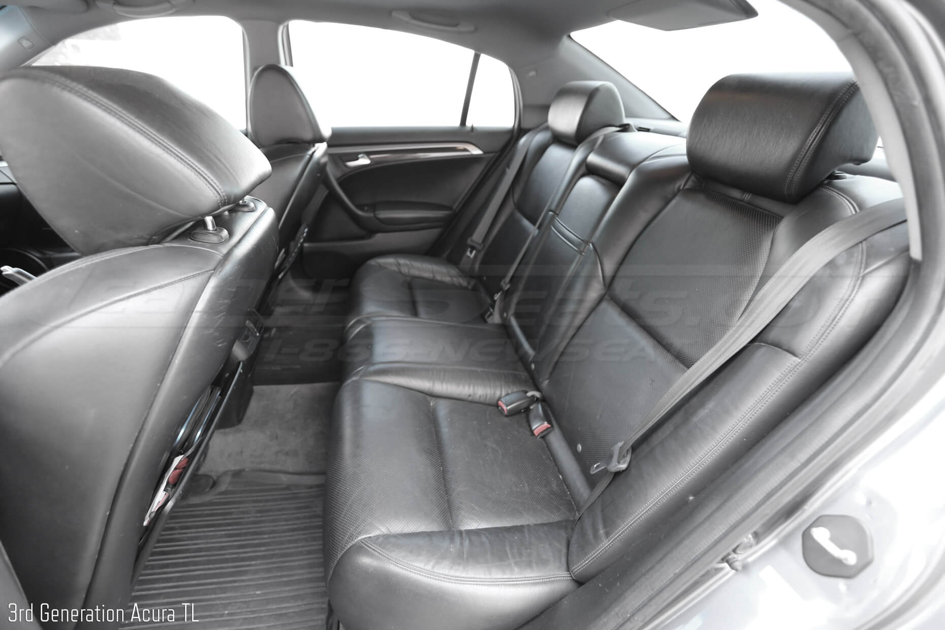 Original black leather seat covers for acura tl - rear seats