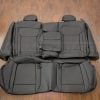 2013 Chevy Malibu custom black leather upholstery - rear seats with armrest and bolsters