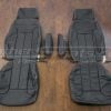 Custom 1st gen hummer black leather seat upholstery kit