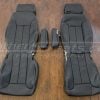 1999-2004 Hummer H1 Aftermarket leather seat covers - black - rear seat upholstery with armrest