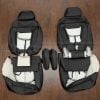 Black HHR front seat covers with armrests flipped