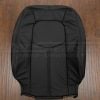 Black HHR leather backrestupholstery with perforated inserts