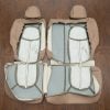 Rear seat light cashmere upholstery flipped
