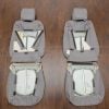 First row leather seat covers flipped for buick enclave