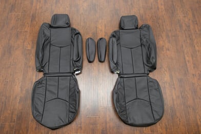 2003-2006 Chevrolet Avalanche black leather seat upholstery kit - featured image