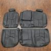 2003-2006 Chevrolet Avalanche Black leather seat covers - Rear seat upholstery with armrests